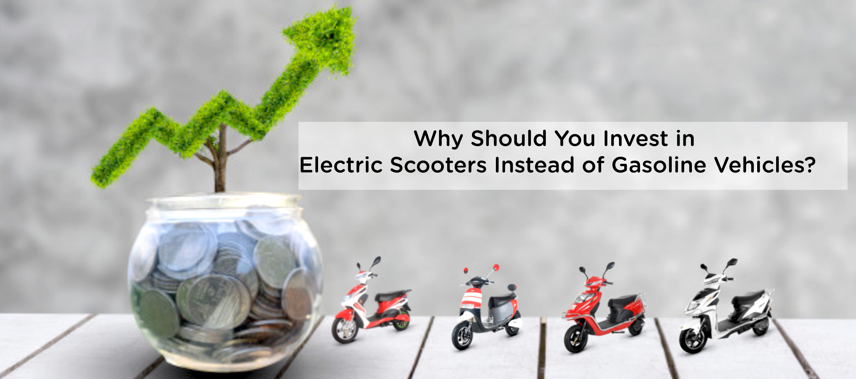 Electric Scooters Instead of Gasoline Vehicles